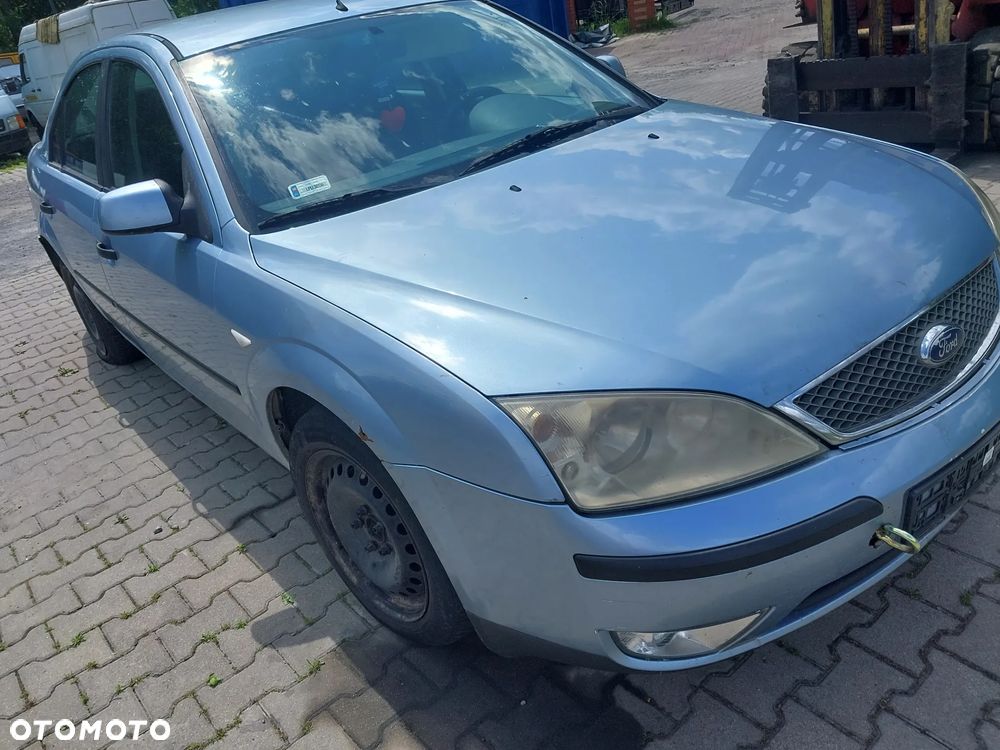 Ford Mondeo Mk3 III Sedan HB silnik 2.0 TDCI diesel 90 KM skrzynia biegów manualna sprzęgło dwumasa drzwi prawe lewe maska klapa lusterko błotnik NIEBIESKI metropolis blue szyba alternator sprężarka klimatyzacja chłodnica pas przedni radio fotel szyba czołowa podłokietnik zamek maglownica turbina hak holowniczy kierownica mcperson sanki belka NA CZĘŚCI WSZYSTKIE CZĘŚCI - 1