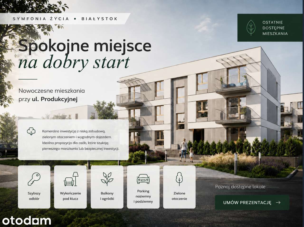 OSTATNIE Mieszkania| KAMERALNA Zielona Inwestycja| 38 m² |ODBIÓR 2026