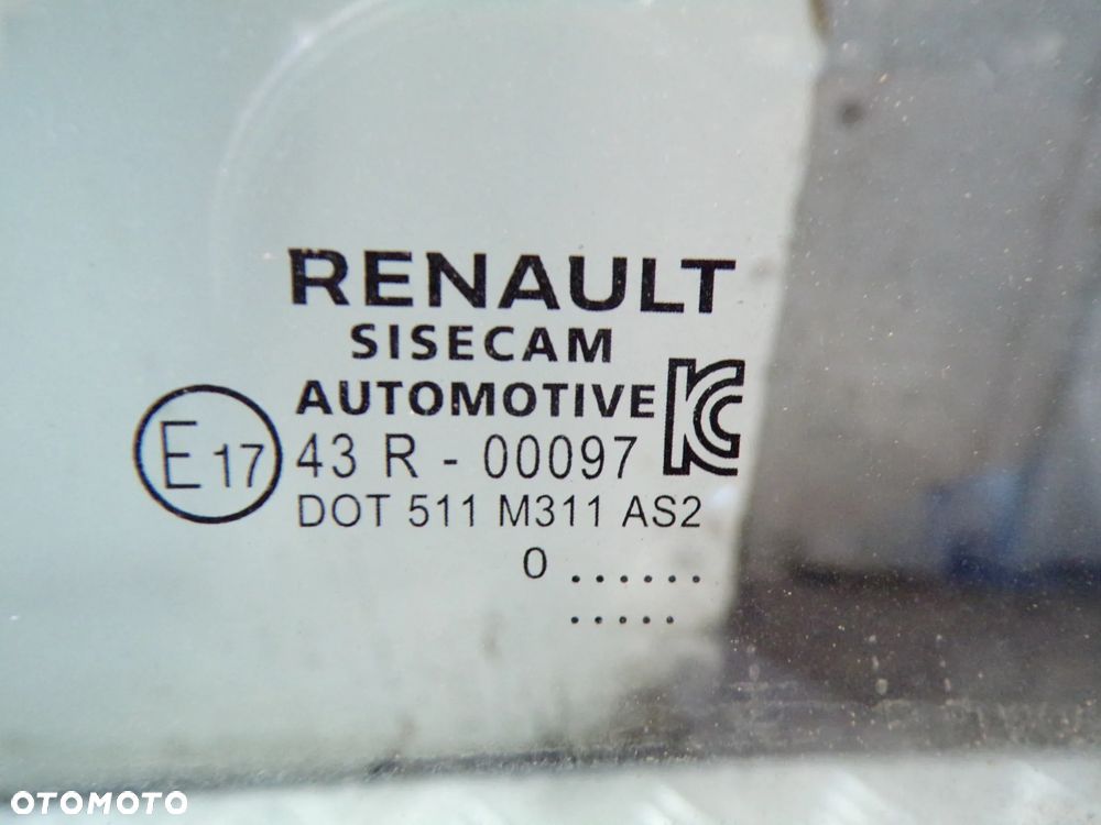 SZYBA DRZWI PRAWY PRZÓD TYŁ RENAULT CLIO V - 4