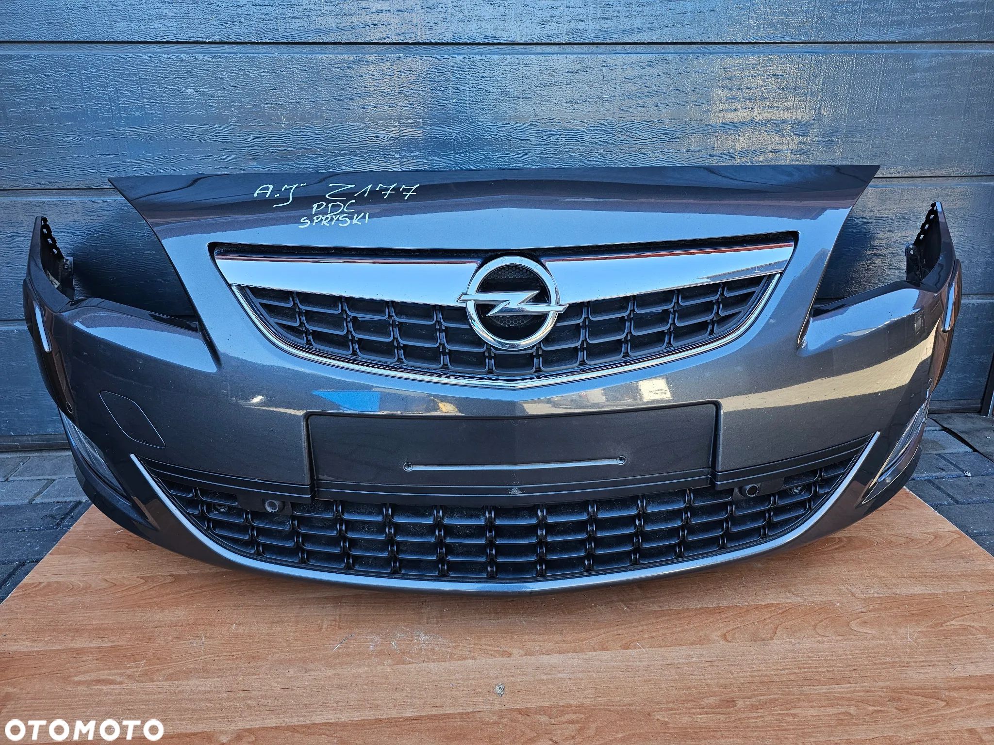 ZDERZAK PRZÓD PRZEDNI OPEL ASTRA J Z177 PDC ATRAPA EUROPA SPRYSKI HALOGENY KOMPLETNY PRZED LIFT !SUPER STAN! - 1