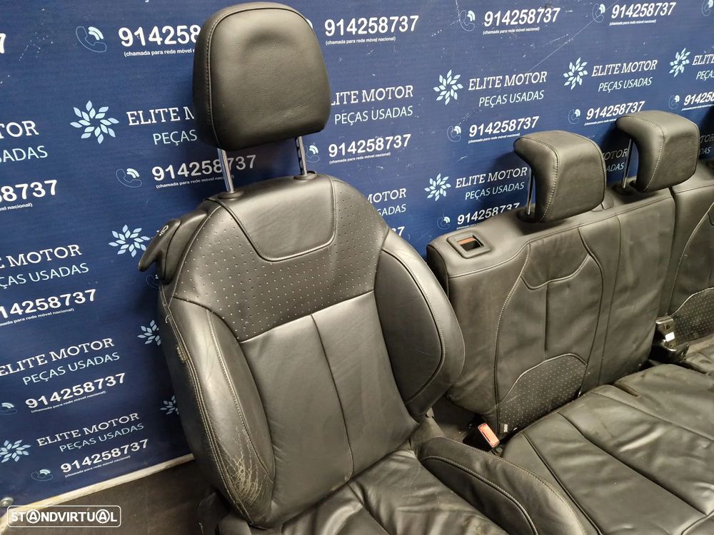 Jogo de bancos usados CITROEN DS3 PELE PRETOS - 6