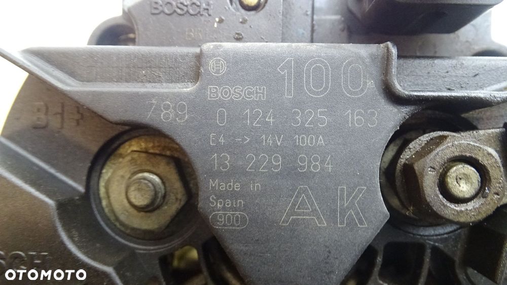 ALTERNATOR 100A OPEL ASTRA H 1.8  0124325163 13229984 - 3