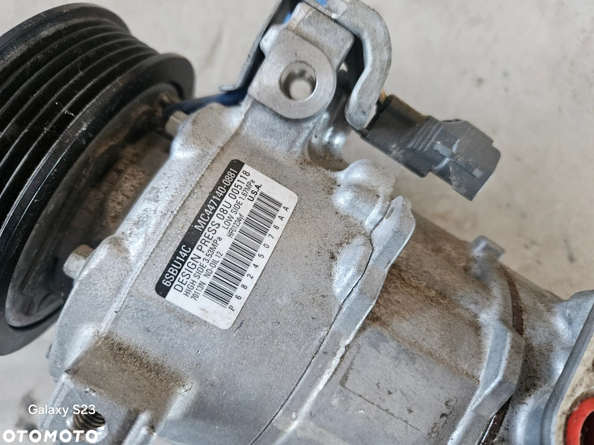 Sprężarka pompa kompresor klimatyzacji JEEP COMPASS 1,6 M-JET MC447140-0881 - 3