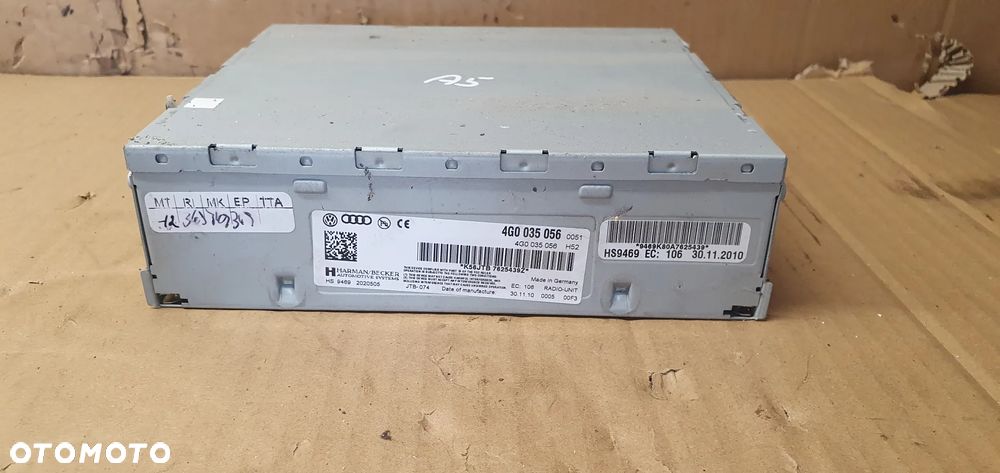 Moduł tuner radia HARMAN BECKER Audi A6 C6 Lift 4G0035056 - 1