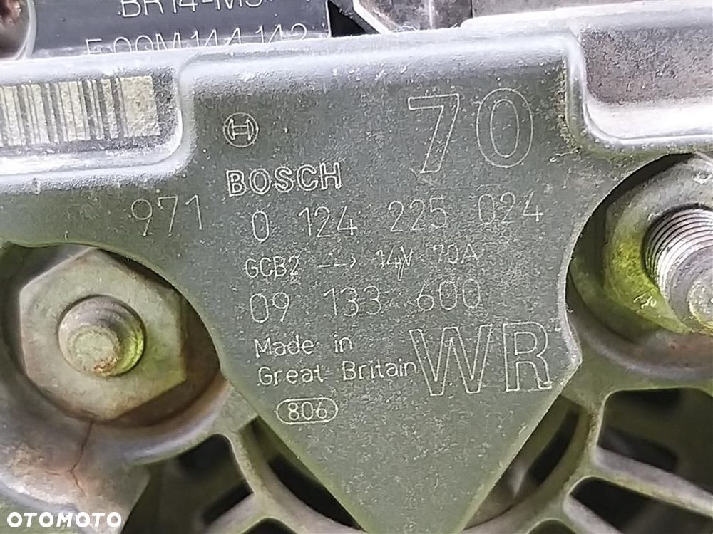 Alternator Opel Astra II G 1998-2009 1,6 70 A BOSCH 0124225024 ORYGINAŁ - 3