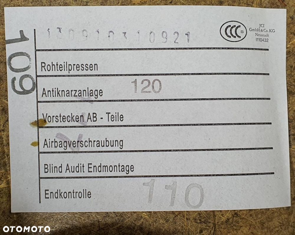 TAPICERKA BOCZEK DRZWI LEWY PRZÓD BMW 5 F10 EUROPA - 6