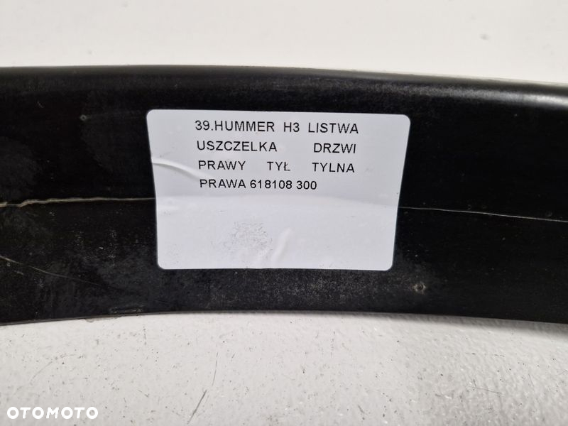 HUMMER H3 LISTWA USZCZELKA DRZWI PRAWY TYŁ TYLNA PRAWA 618108 - 9