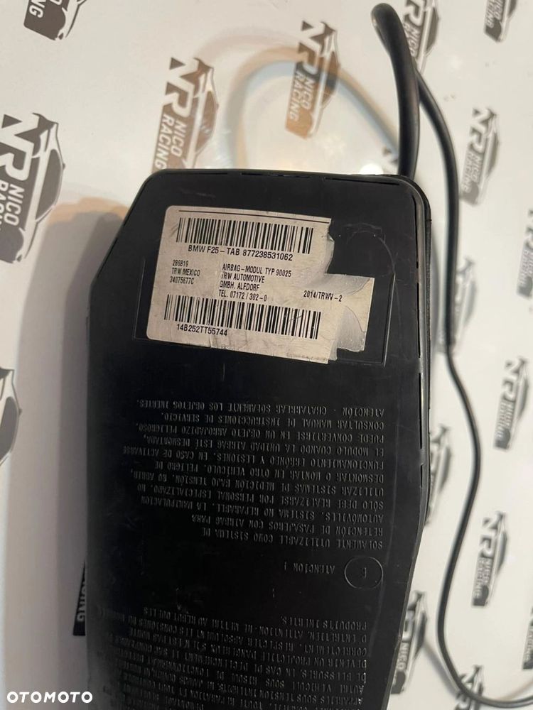 BMW X3 F25 Poduszka powietrzna Airbag fotela 877238531062 - 4