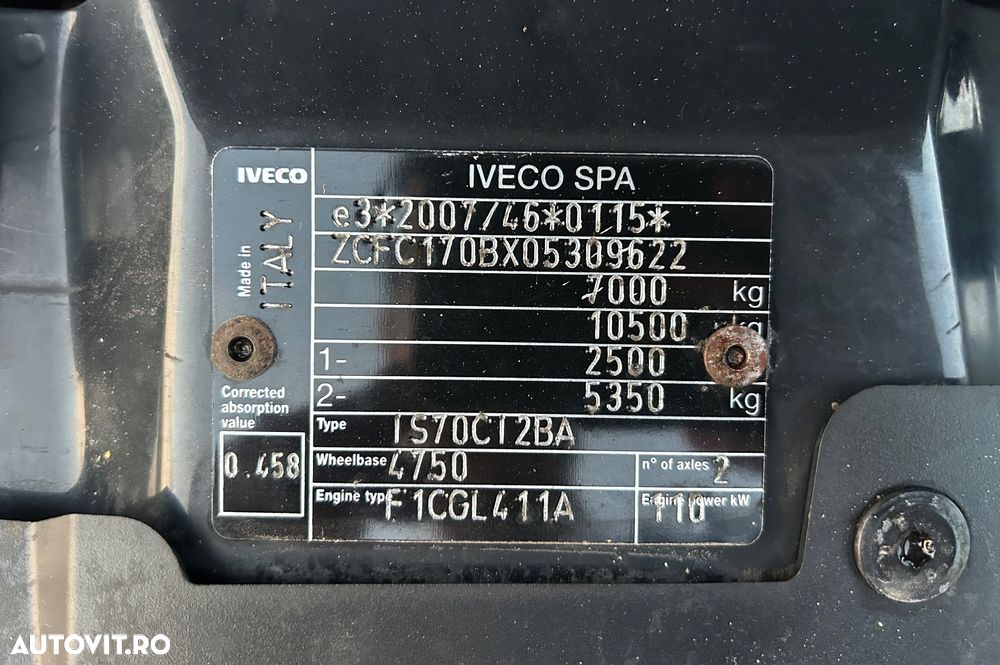 Iveco Daily 3.0 D Prelata 6.2 m 12 EUROPALETI - 4