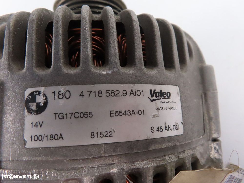 Alternador 180A Usado / Original BMW 5 (E60)/BMW 5 Touring (E61)/BMW X3 (E83)/BM... - 5