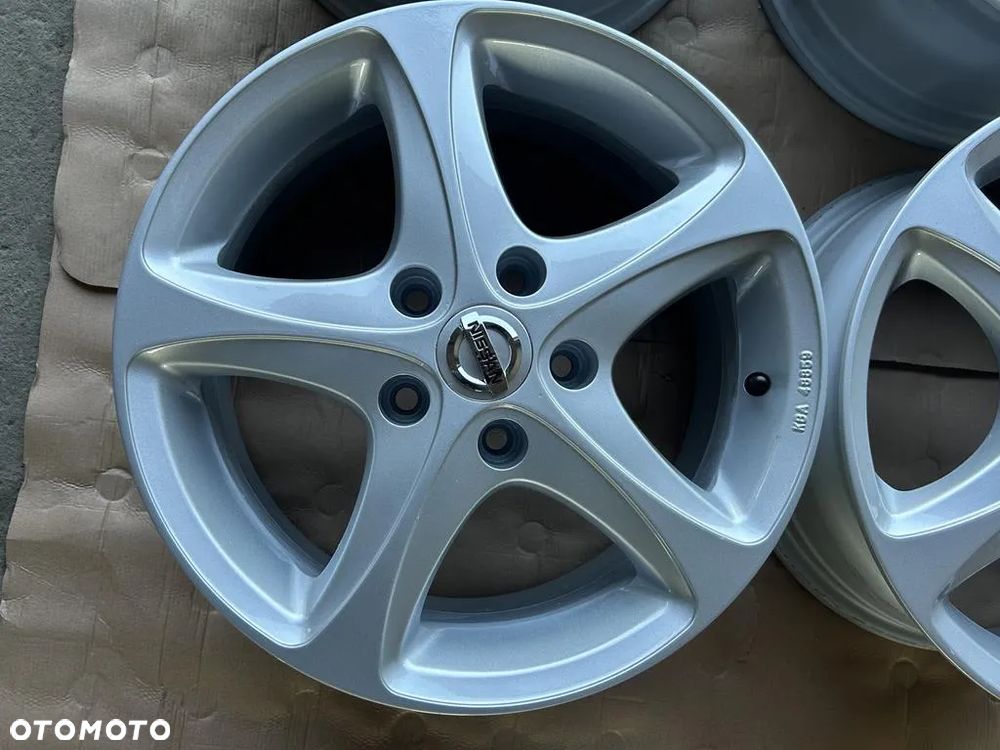 4x FELGI ALUMINIOWE Nissan alufelgi Komplet R16 6.5" ET43 5x114,3 KBA 48859 - 14