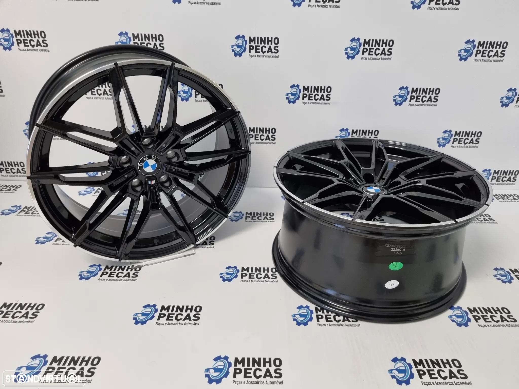 Jantes BMW G20 M3 em 18 Preto Brilho Lip Polido - 4
