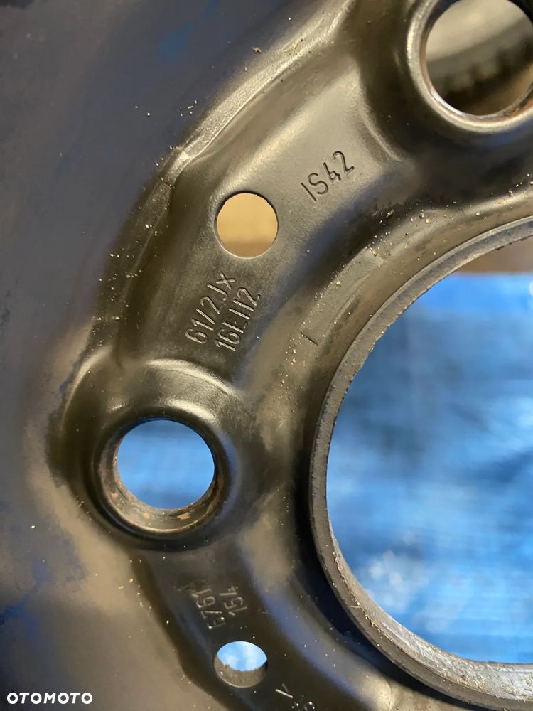 KOŁA KOŁO FELGA STALOWE 6,5J 16" 5X120; 72,6mm KOMPLET  OPONY CAŁOROCZNE RUNFLAT GOODYEAR 5,4mm  KOŁPAKI OE BMW 1 SERIA E81 E87  3 SERIA E36 E46 E90 E91 ITP. - 19