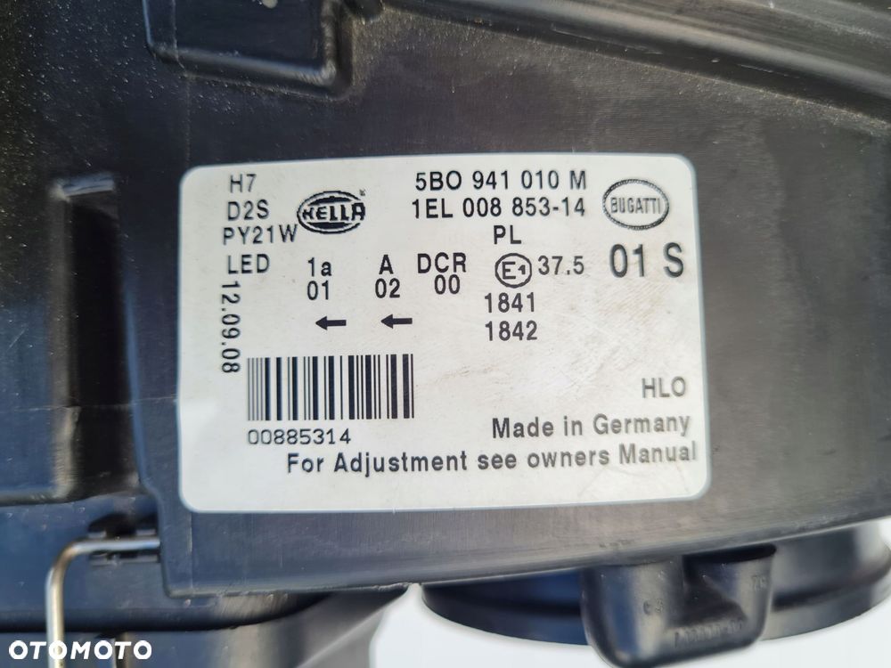 bugatti veyron grand sport bi xenon led 5b0941010m black edition sang noir - 10