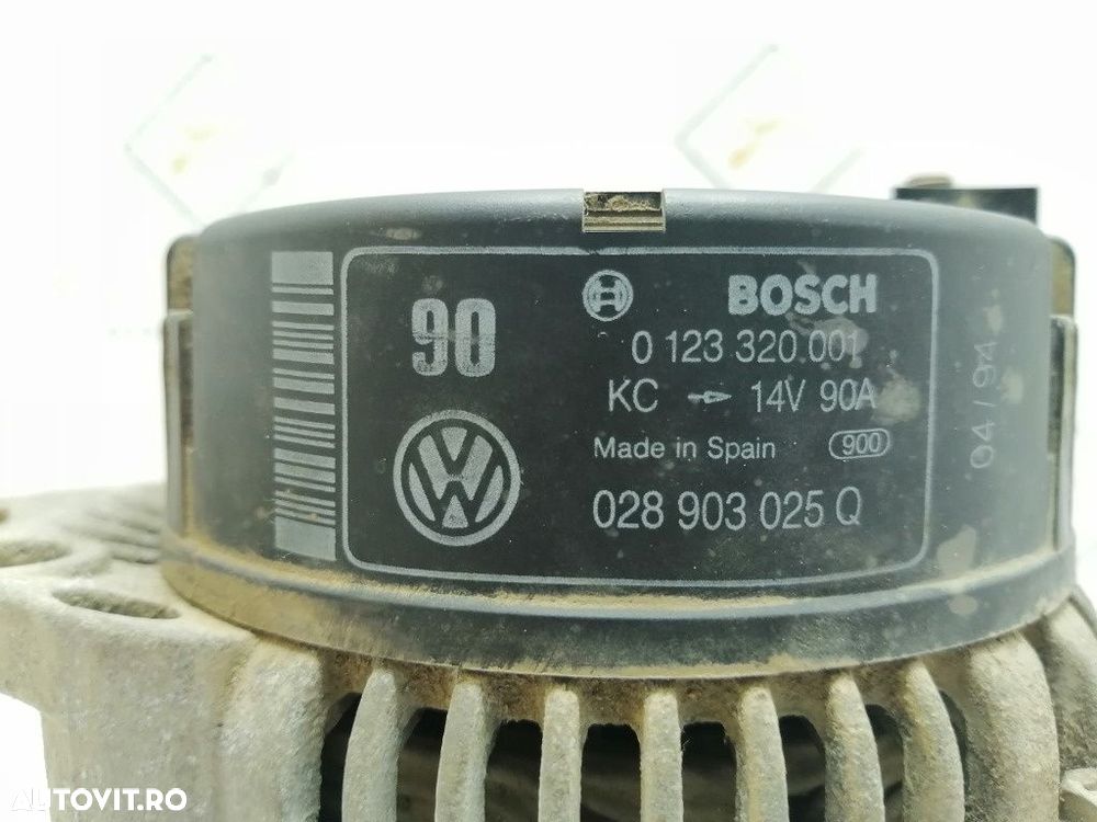 Alternator 90A  VOLKSWAGEN GOLF III 1H1 1991 - 1998, Hatchback 1.8 1.8 AAM BOSCH  0 123 320 001         028903025Q - 3
