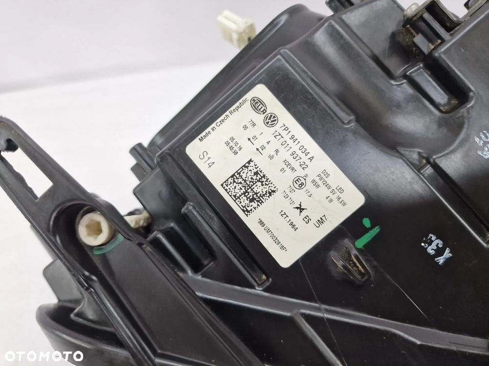 VW TOUAREG 2 II LIFT 14- PRAWA LAMPA PRZEDNIA PRZÓD BI-XENON + LED , NR 7P1941034A , NR AUKCJI LA93 - 9