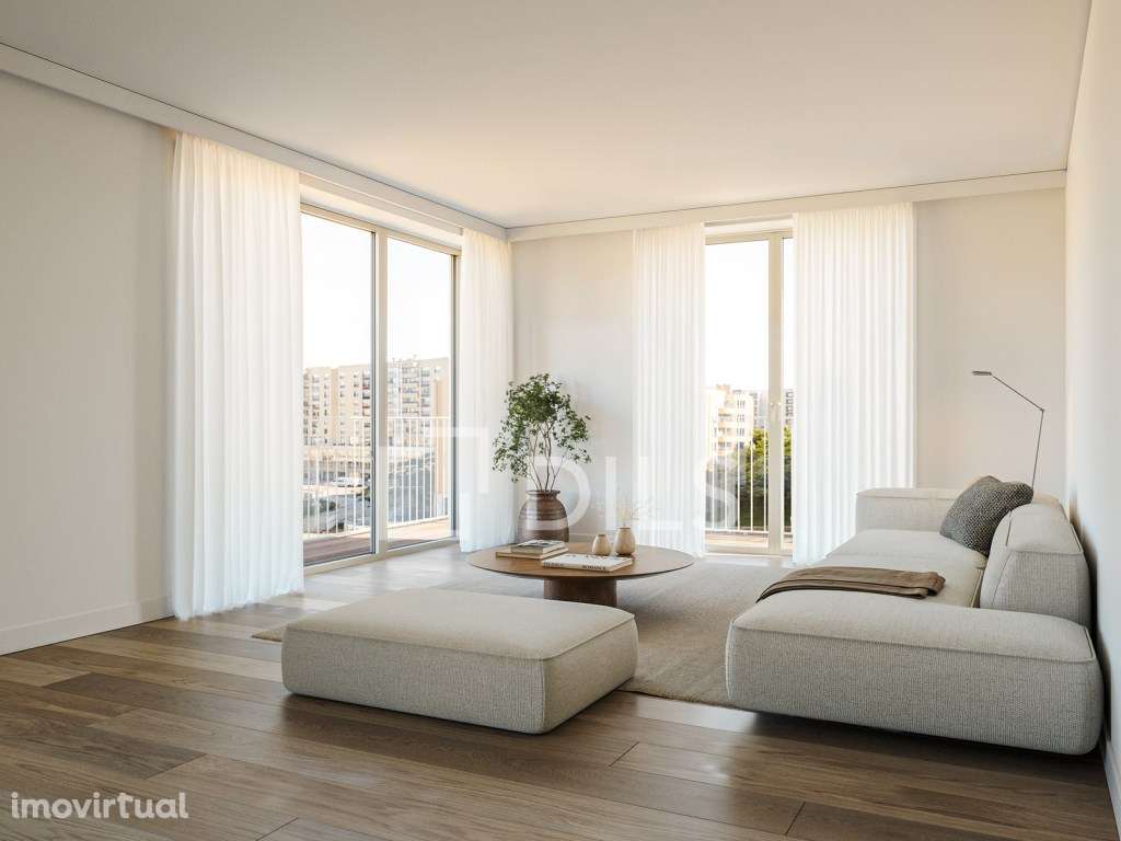 Apartamento T2 com varanda no novo empreendimento no campo Grande - Grande imagem: 5/78