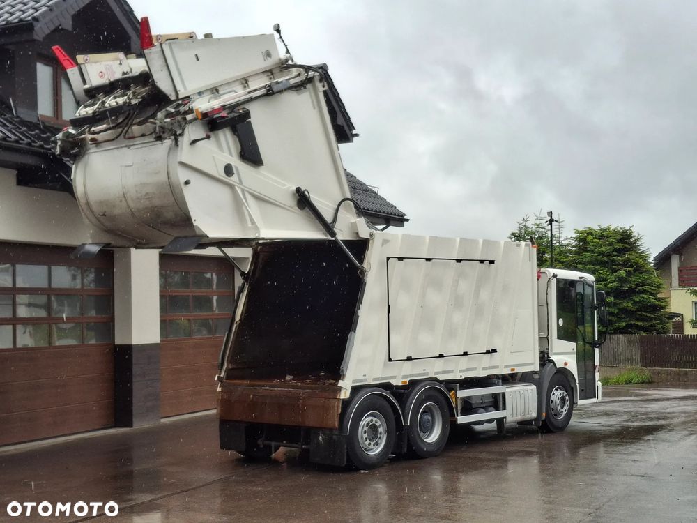 Mercedes-Benz Econic 2630 Śmieciarka Euro 6 FAUN Variopress 522 Zoeller 22m3 3 Osie Tylna Oś Skrętna WAGA MOBA Ważenie Odpadów Zawieszenie Pneumatyczne Centralne Smarowanie Zabudowy - 11