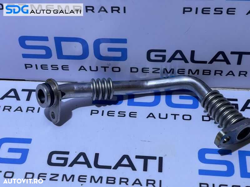 Teava Conducta Retur Ulei Turbo Turbina Turbosuflanta VW Polo 6R 1.6 TDI 2010 - 2018 Cod 04L145736E [M6169] - 3