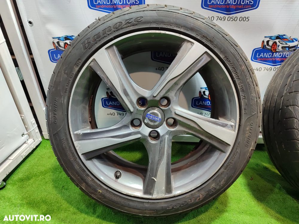 JANTE R17 5x108 VOLVO (2 BUC.) 225/45 Z R17 94W / COD 7Jx17H2 / J17KA / DOT-E V0124 K1 / 31423521 VOLVO V40 S40 V50 S60 V60 S80 V70 C30 C70 - 2