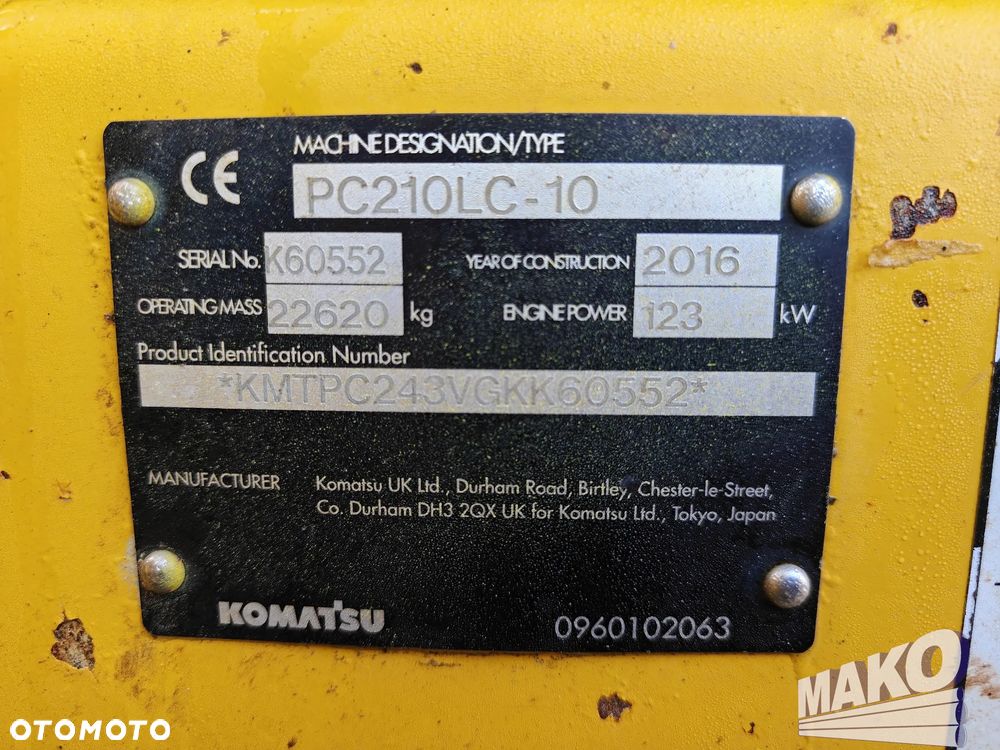 Komatsu PC210LC10 - 21
