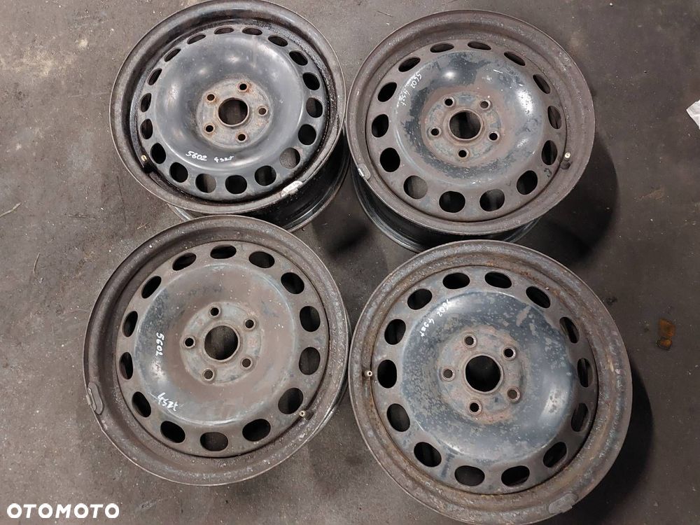 FELGA STALOWA 4SZT 5x112 6,5Jx16 ET42 FI57,1 VW AUDI SKODA 3C0601027BE - 1