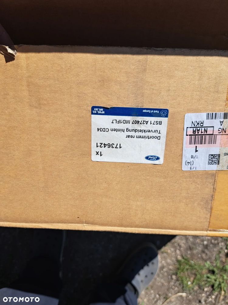 Tapicerka boczek drzwi Lewy tył tylna Ford Mondeo IV MK-4 1736421 BS71-A27407-MD1FL7 - 10