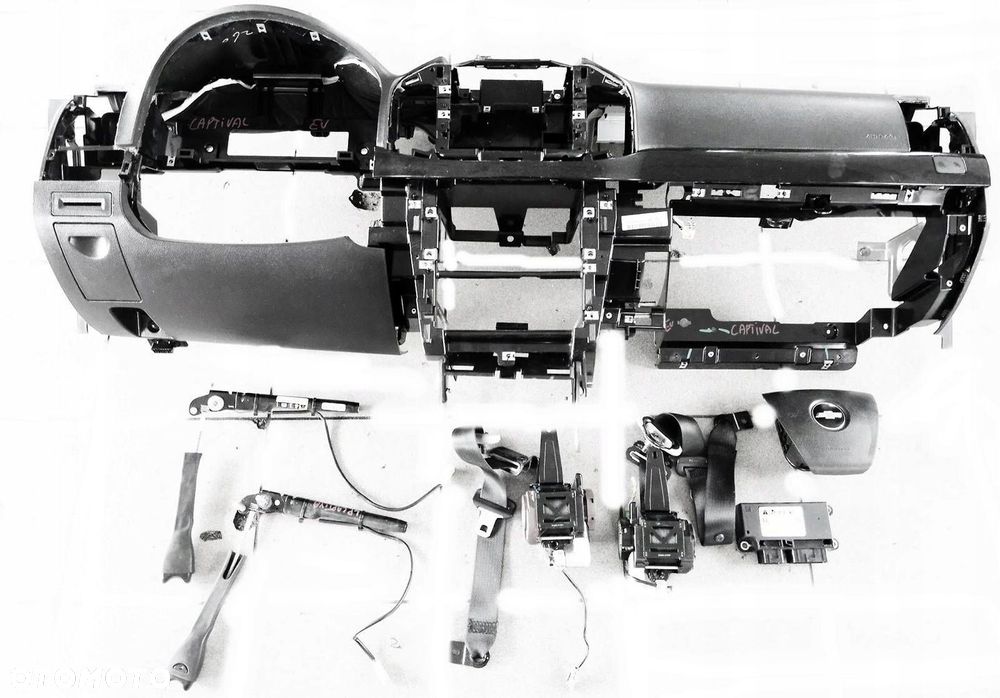 CHEVROLET CAPTIVA LIFT KONSOLA DESKA KOKPIT PASY SENSOR PODUSZKA - 1