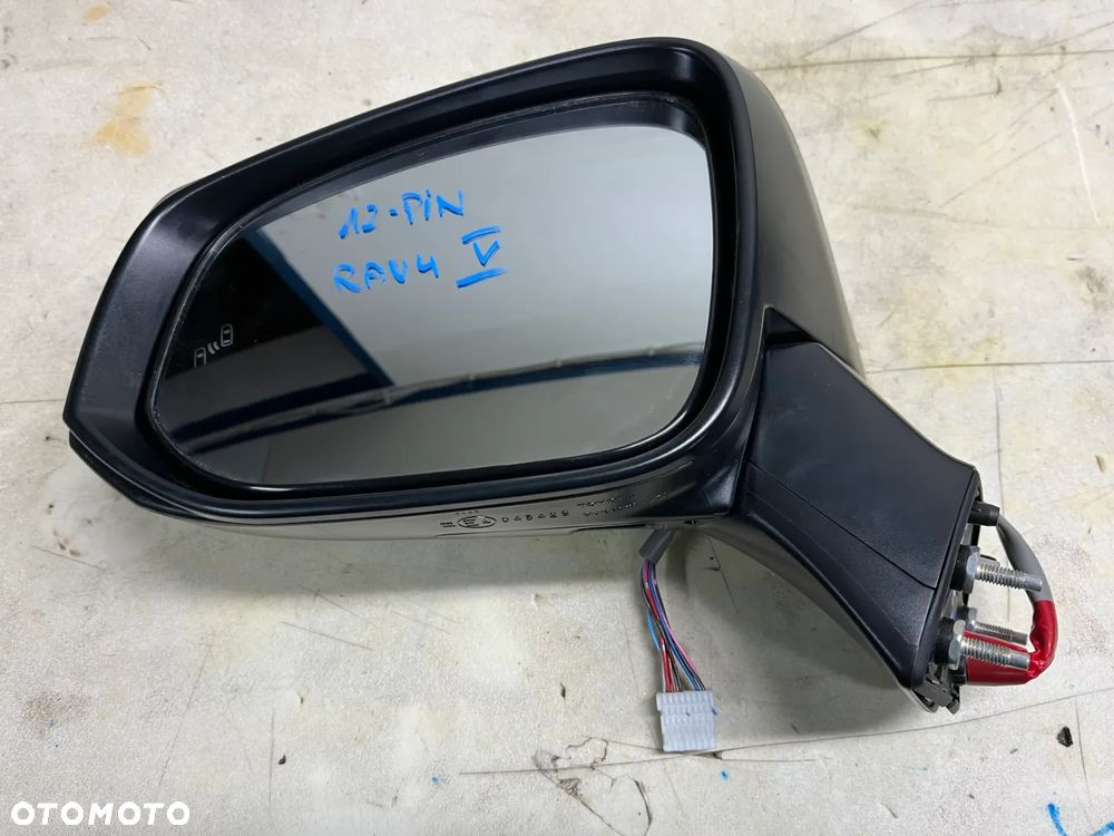 Lusterko lewe Toyota RAV-4 | RAV4 V 12PIN (srebrne) - oryginalne z demontażu - 2
