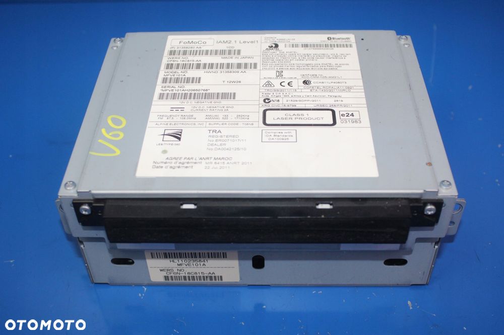 VOLVO V60 S60 II XC60 CZYTNIK CD RADIO 31358280 - 1
