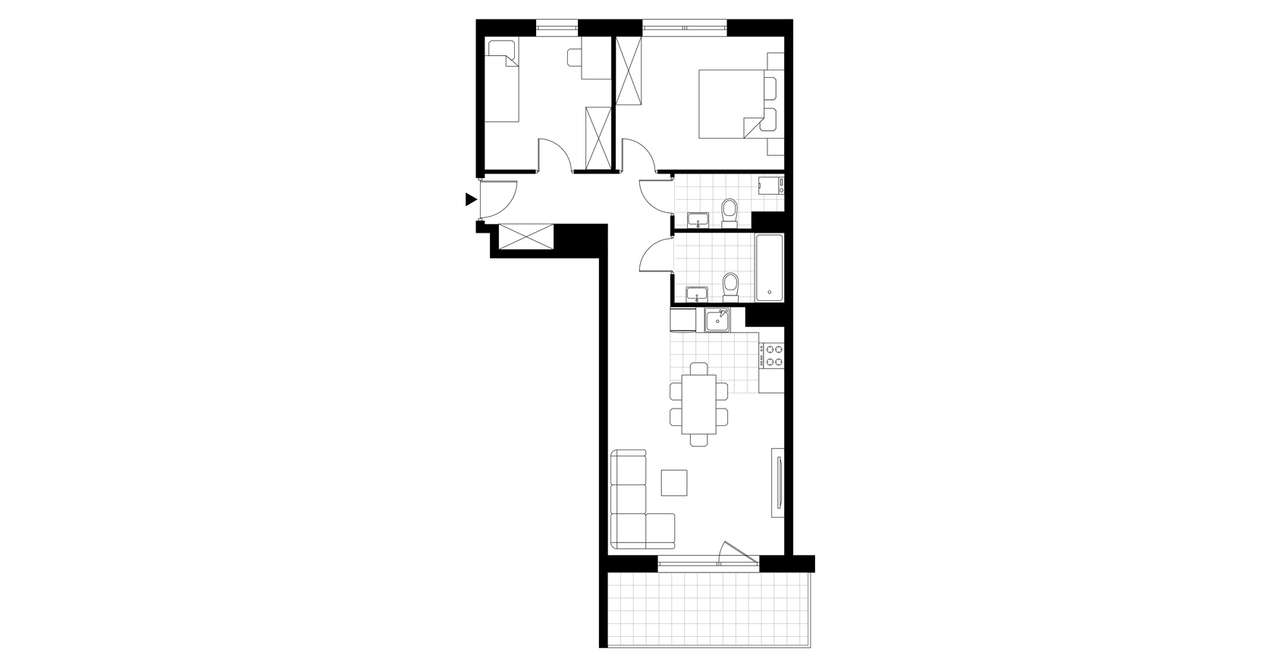 3-pokojowe mieszkanie 64m2 + balkon Bez Prowizji - Pełny obrazek: 3/23