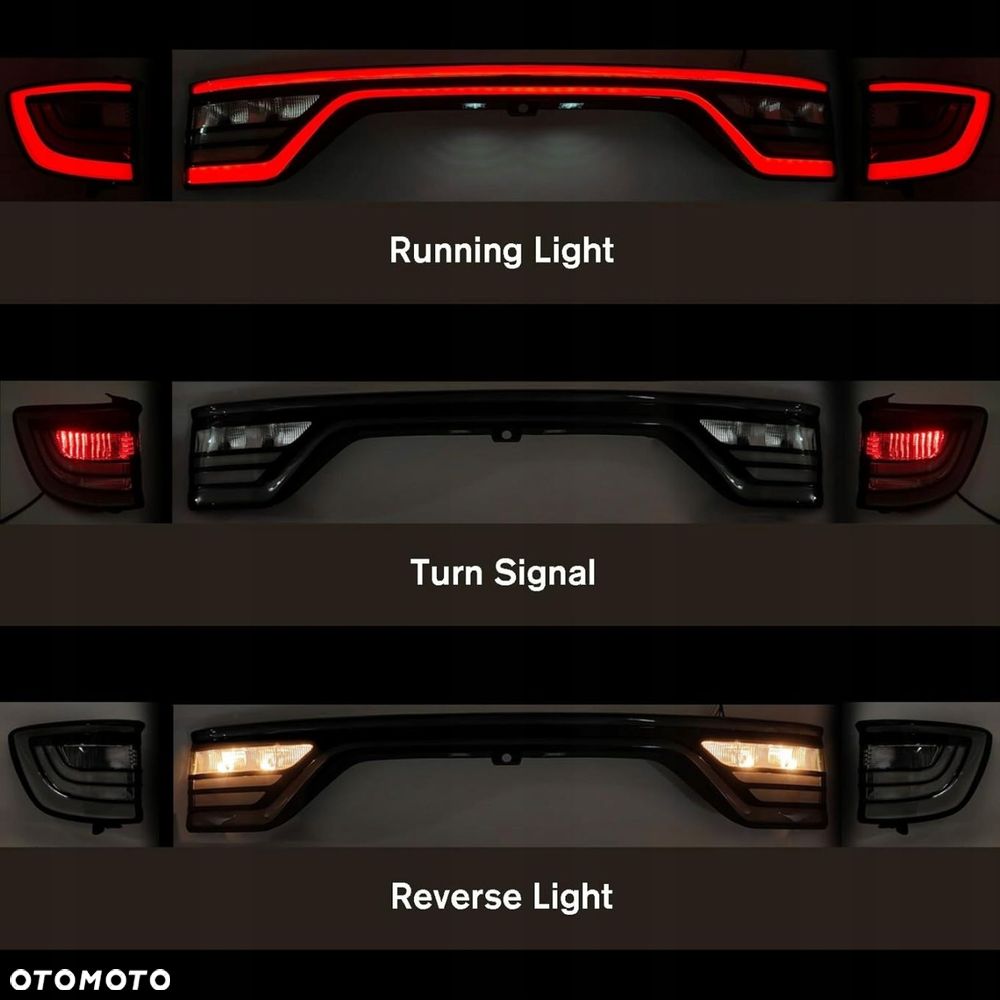 Lampy tyl ne blenda kpl Led Neon Tuning Black White Dodge Durango Lift 2014 - 4