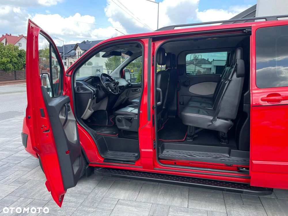 Ford TRANSIT CUSTOM LONG L2H1 Klima Navi Kamera Grzane Fotele 2xDrzwi Boczne Skóry Dubel Kabina 6os. Tempomat 2xPdc Rury - 12