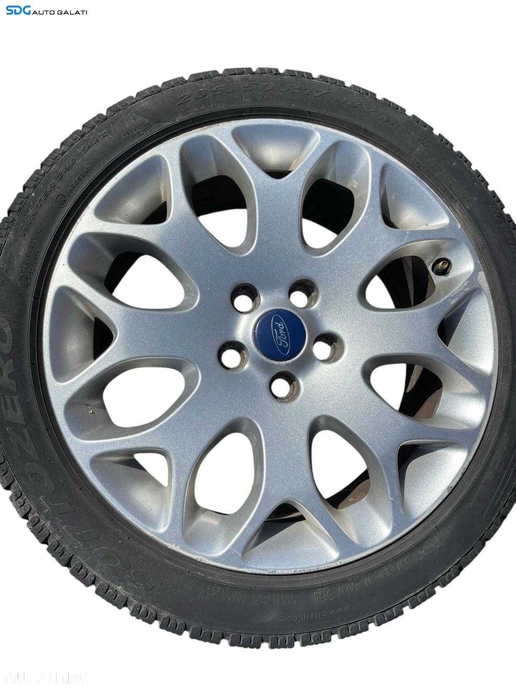 Set 4 Jante Roti Aliaj 205 50 17 R17 Ford Focus 2 2004 - 2010 Cod 8M5J-1007-AA (anvelope de iarnă 2 cu 2) [B4070] - 3