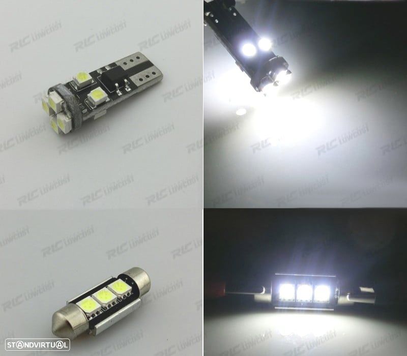 KIT COMPLETO 8 LAMPADAS LED INTERIOR PARA RENAULT CLIO 2 II MK2 98-05 - 5