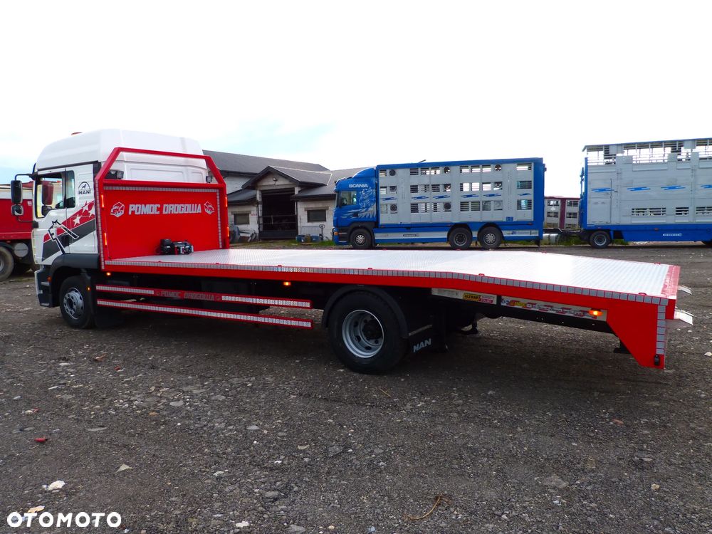 MAN TGM 15.280 POMOC DROGOWA / AUTOLAWETA/ SPECJALNY / EURO 5 / DMC 15.000 KG / ŁADOWNOŚĆ 8.500 KG /DŁ. 7.50 M - 9