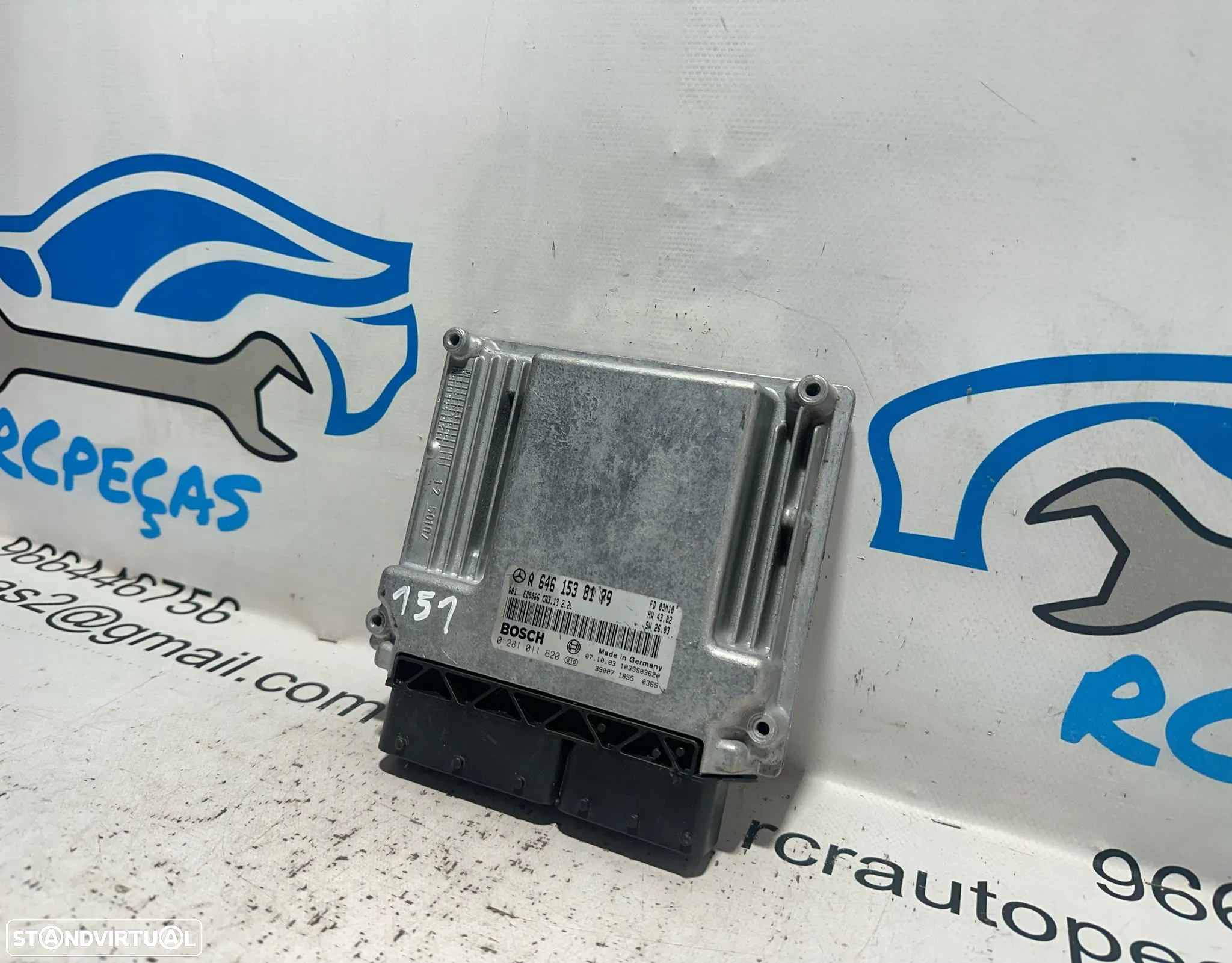 .Centralina Motor Bosch Mercedes Benz 2.1 CDi OM 646811 A 646 153 81 79 / 0 281 011 620 CR3.13 - 5