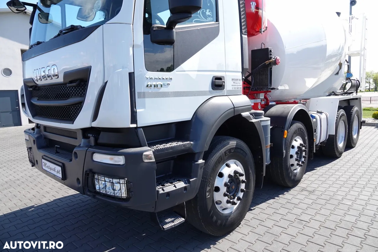 Scania TRAKKER 410 / 8X4 / BETON 9 M3 / PUTZMEISTER / JANTE ALIE / EURO 6 - 10