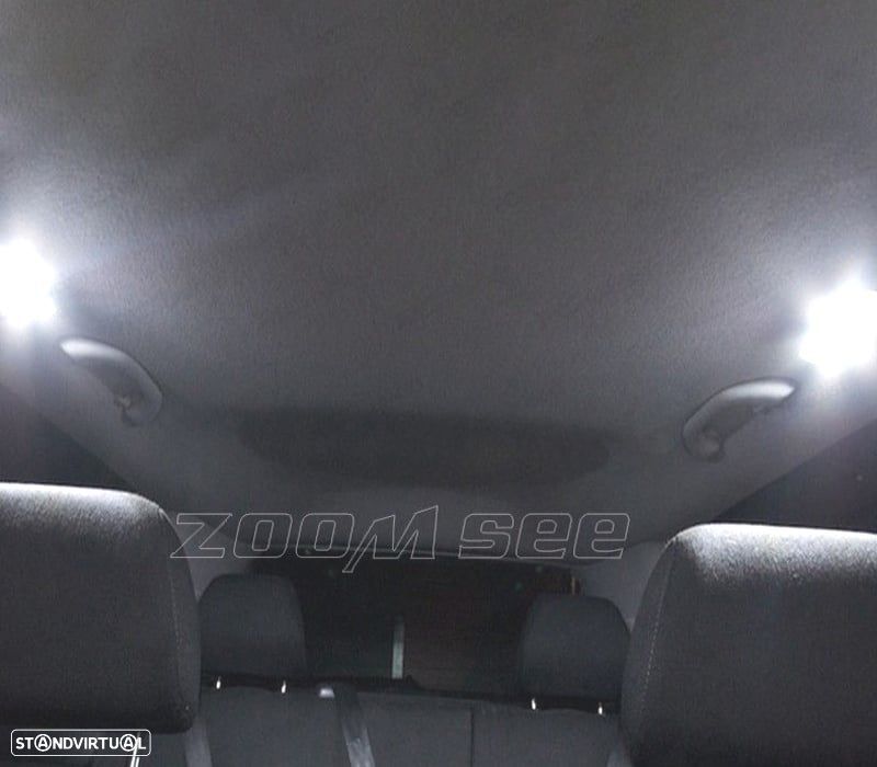 KIT COMPLETO 8 LAMPADAS LED INTERIOR LUZ DE LEITURA PARA SEAT IBIZA IV MK4 6L 02-08 - 3