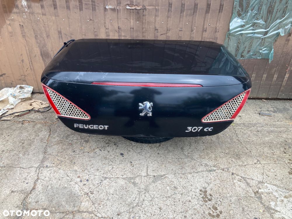 PEUGEOT 307 CC KLAPA TYŁ TYLNA CZARNA