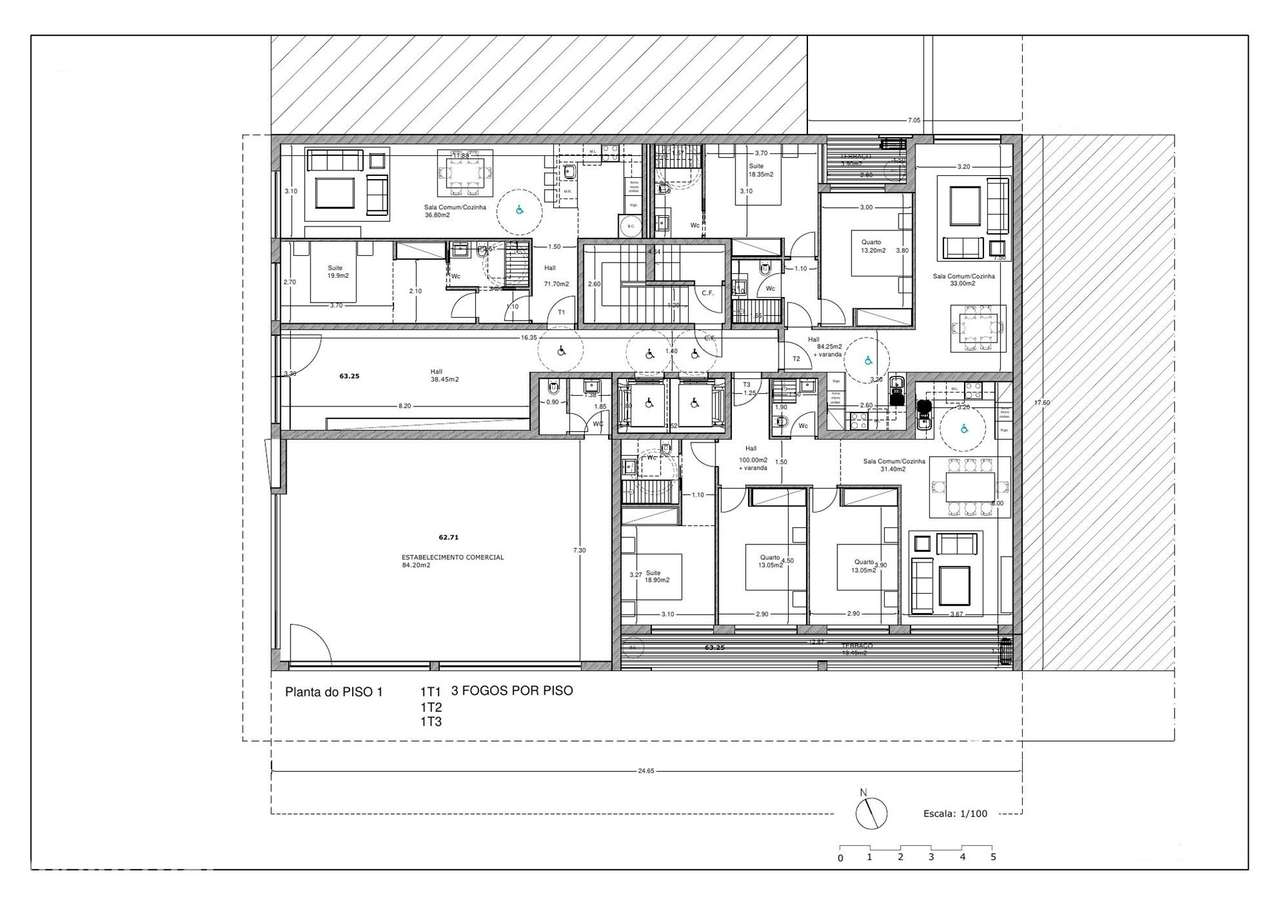 Apartamento T3 com garagem individual e 2 varandas, Boavista - Grande imagem: 4/5