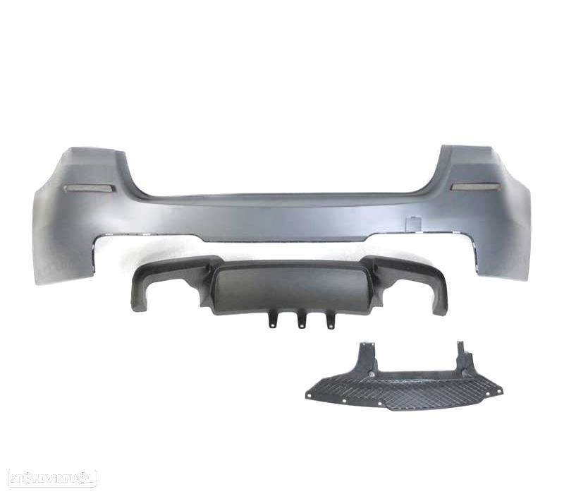 PARA-CHOQUES TRASEIRO BMW F11 10-17 LOOK M5 DUPLA SAIDA - 3