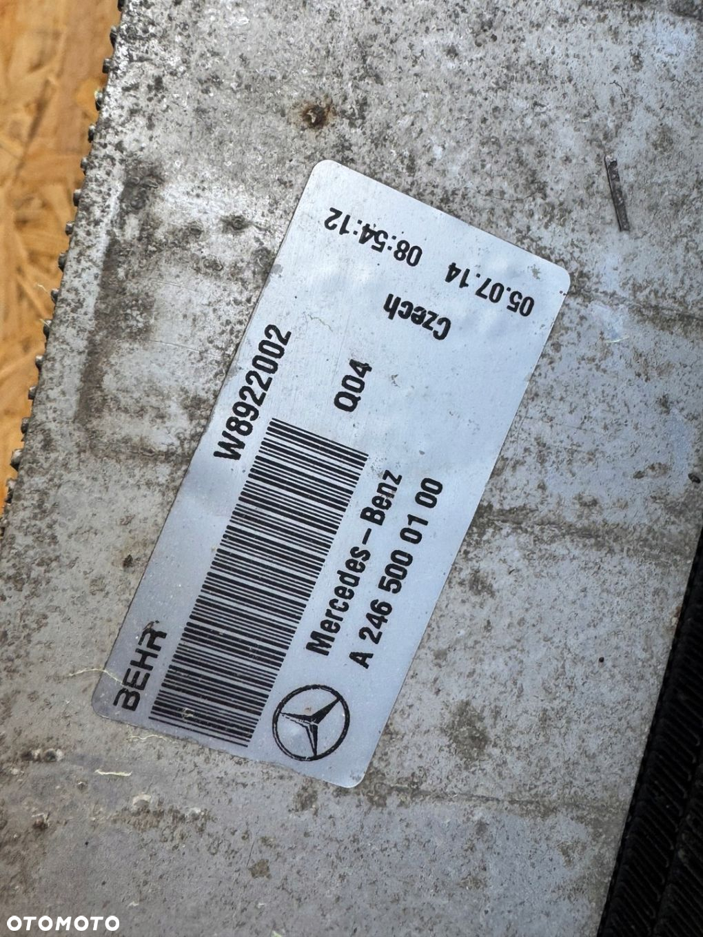MERCEDES A W176 CLA W117 GLA W156 WZMOCNIENIE PRZOD PAS CHŁODNICE ORG - 7