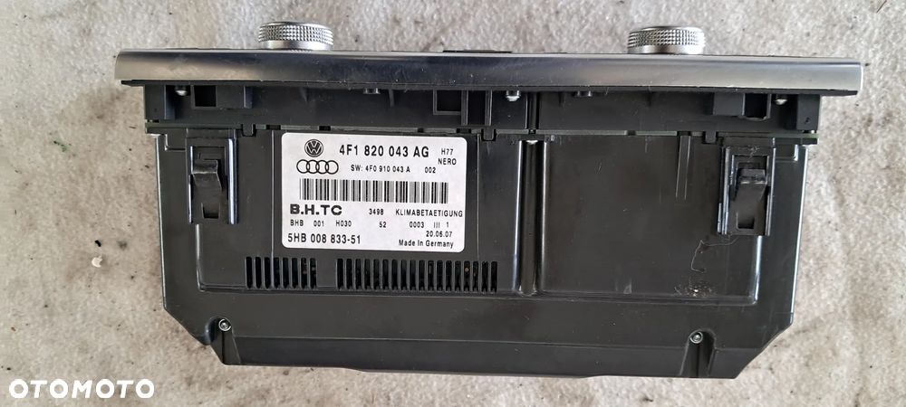 Panel Klimatyzacji Nawiewu Sterowania Audi A6 C6 EU 4F1820043AG/AC - 5