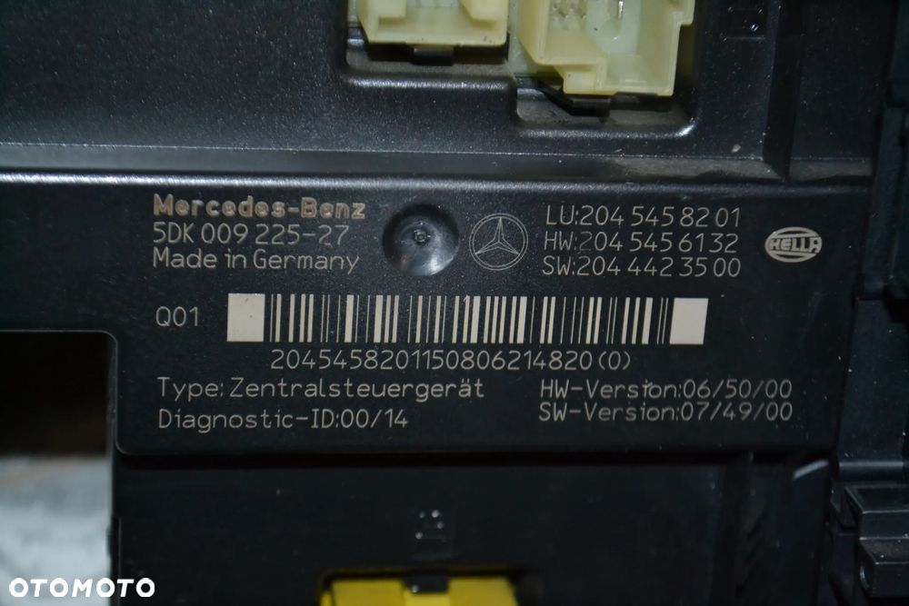 MERCEDES W204 MODUŁ STEROWNIK SAM SKRZYNKA BEZPIECZNIKÓW KPL 2045458201 - 3