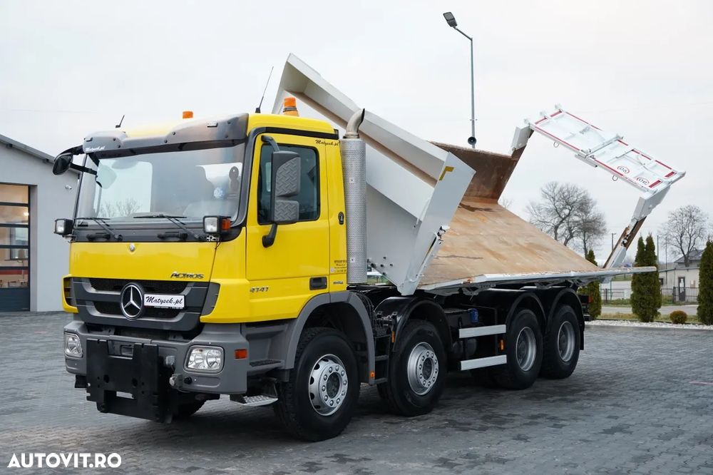 Mercedes-Benz ACTROS 4141 / 8x4 / CAROSERIE INTERSCHIMBABILĂ BDF / BASCULĂ BĂTĂȚI / BANCĂ HIDRODOXICĂ / CLAPETĂ HIDRODOXICĂ / EPS + AMBREIAJ - 9