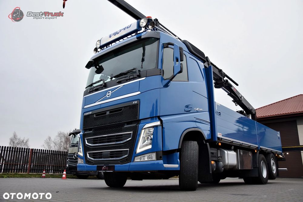 Volvo FH 540 / 6X2 / CAŁY NA PODUSZKACH /  OŚ SKRĘTNA PODNOSZONA  / HDS HIAB K177 PRO / ROTATOR / SKRZYNIA 6,7 M  / - 8
