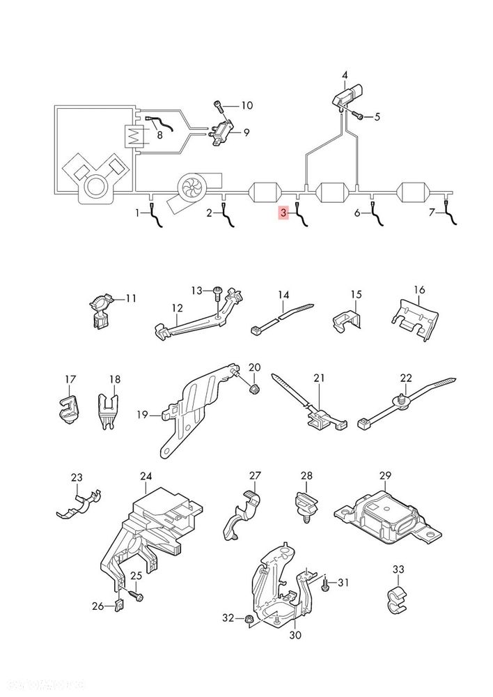 AUDI Q7 4M 4M0907807F NOX CZUJNIK SONDA LAMBDA ORYGINAŁ 85tys km ORYGINAŁ - 2