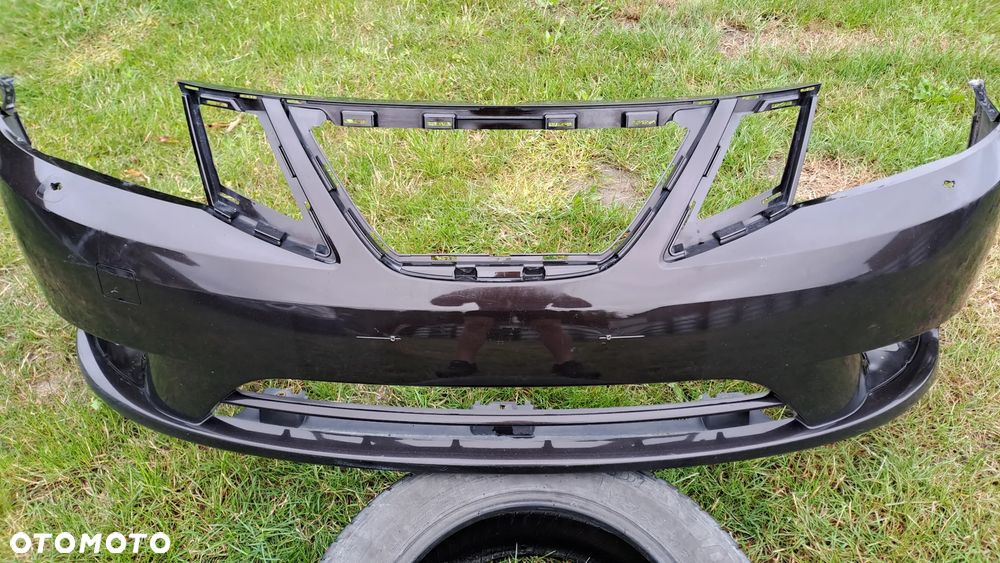 SAAB 9-3 II LIFT 07-12 ZDERZAK PRZÓD PRZEDNI SPRYSKI 289 ESPRESSO BLACK 12769741 - 5