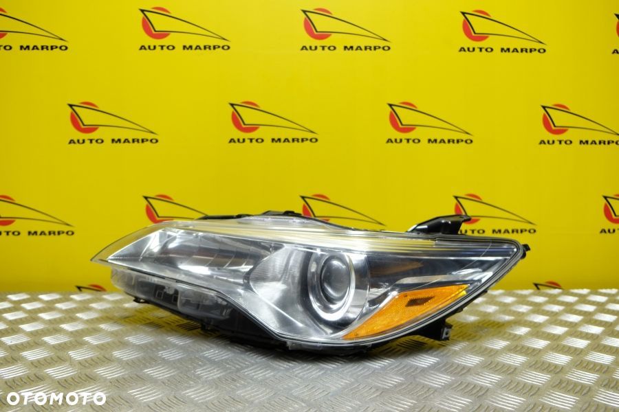 TOYOTA CAMRY 2015- REFLEKTOR LAMPA ZWYKŁA SOCZEWKOWA LEWA JASNA USA - 5